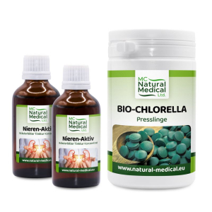 Nieren & Blasen Intensivkur 2 x 50ml plus 200g Chlorella