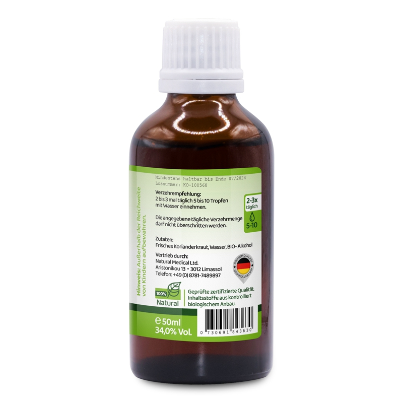 Coriander Herbal Concentrate Tincture 50ml